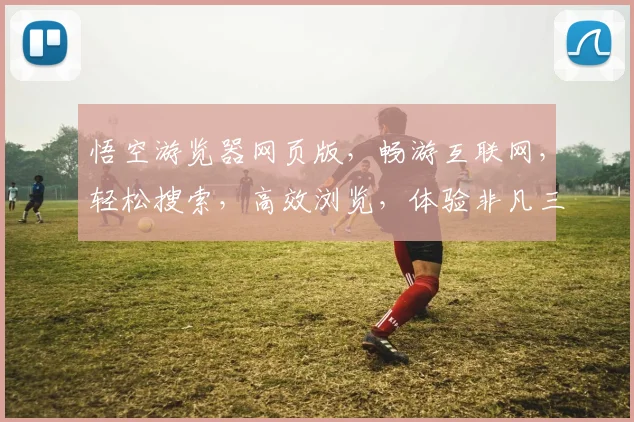 悟空游览器网页版，畅游互联网，轻松搜索，高效浏览，体验非凡三重境界